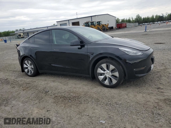2022 Tesla Model Y Long Range with VIN 7SAYGDEE9NF436674, listed as a Copart auction lot 51478395 with 47,355 mi miles and Salvage Title. Bid and sale history available at carsss.com. Image 4.