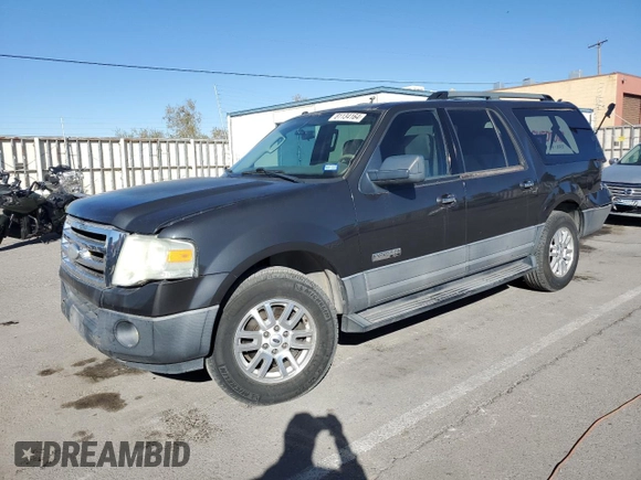 2007 Ford Expedition EL XLT with VIN 1FMFK15527LA06756, listed as a Copart auction lot 81134164 with 201,146 mi miles and Salvage Title. Bid and sale history available at carsss.com. Image 1.