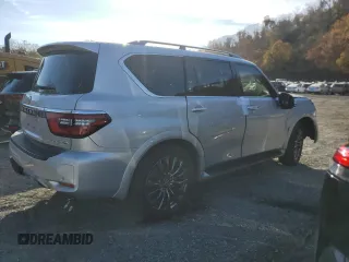 2023 Nissan Armada Platinum with VIN JN8AY2DA5P9403428, listed as a Copart auction lot 78377324 with 9,583 mi miles and Salvage Title. Bid and sale history available at carsss.com. Image 3.
