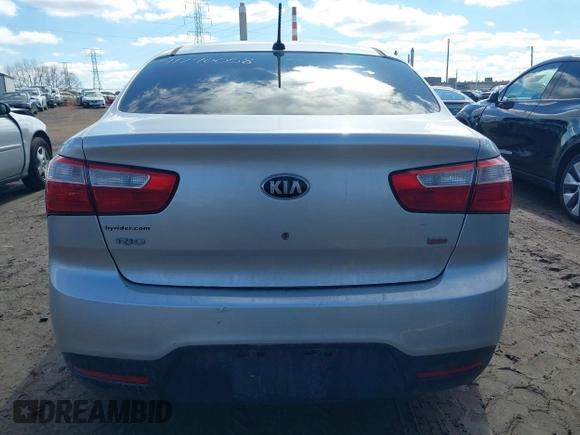 2013 Kia Rio LX with VIN KNADM4A37D6135384, listed as a IAAI auction lot 41740058 with 166,866 mi miles. Bid and sale history available at carsss.com. Image 17.