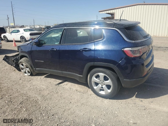 2018 Jeep Compass Latitude with VIN 3C4NJCBB8JT227489, listed as a Copart auction lot 48724225 with 180,645 mi miles and Salvage Title. Bid and sale history available at carsss.com. Image 2.