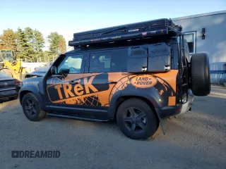 2023 Land Rover Defender S with VIN SALEJ7EX3P2121582, listed as a Copart auction lot 77433164 with 26,507 mi miles and Salvage title. Bid and sale history available at DreamBid. Image 2.