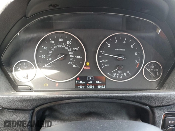 2015 BMW 3 Series 328i with VIN WBA3C1C54FK121402, listed as a Copart auction lot 50267995 with 43,994 mi miles and Salvage Title. Bid and sale history available at carsss.com. Image 9.