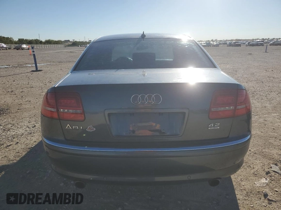 2008 Audi A8 L 4.2L with VIN WAUMV94E08N005238, listed as a Copart auction lot 79570164 with 130,884 mi miles and Salvage Title. Bid and sale history available at carsss.com. Image 6.