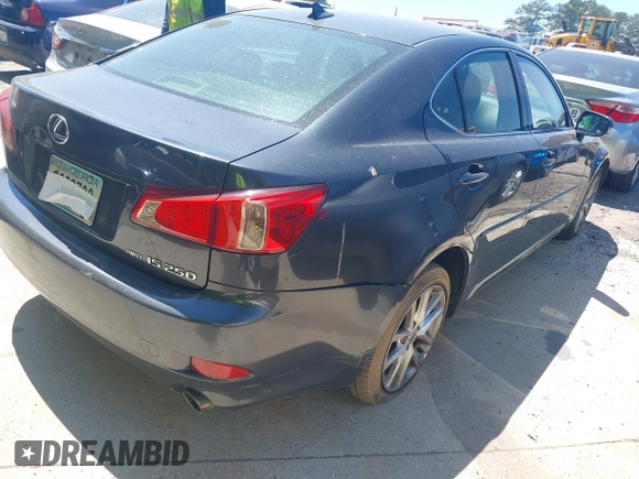 2011 Lexus IS 250 with VIN JTHCF5C24B5047364, listed as a IAAI auction lot 42047798 with 248,628 mi miles and . Bid and sale history available at DreamBid. Image 4.