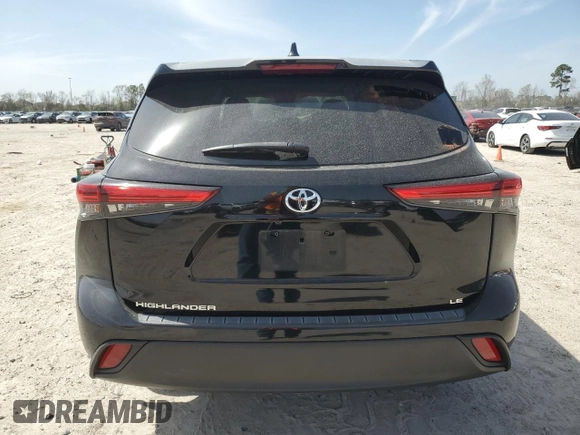 2022 Toyota Highlander LE z VIN 5TDZZRAH4NS092272, wystawiony jako Copart lot #48683415 z przebiegiem 54 116 mil mil oraz Szkoda całkowita • Salvage title. Historia ofert i sprzedaży dostępna na DreamBid. Obrazek 6.