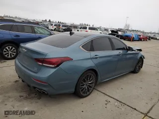 2018 Genesis G80 3.3T Sport with VIN KMHGN4JB5JU248399, listed as a Copart auction lot 86296154 with 129,667 mi miles and Clean Title. Bid and sale history available at carsss.com. Image 3.