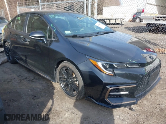 2021 Toyota Corolla SE with VIN 5YFS4MCE1MP082859, listed as a IAAI auction lot 41774673 with 34,006 mi miles. Bid and sale history available at carsss.com. Image 1.