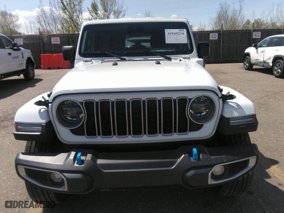 2024 Jeep Wrangler 4xe Sahara with VIN 1C4RJXP6XRW292449, listed as a IAAI auction lot 41949234 with 28,680 mi miles. Bid and sale history available at carsss.com. Image 12.