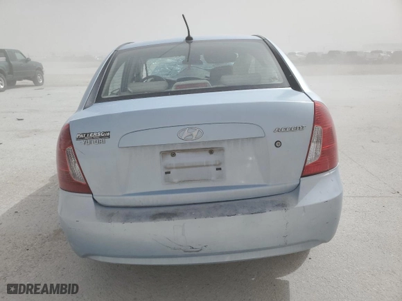 2011 Hyundai Accent GLS with VIN KMHCN4AC1BU620958, listed as a Copart auction lot 49327085 with 0 mi miles and Non Repairable. Bid and sale history available at carsss.com. Image 6.