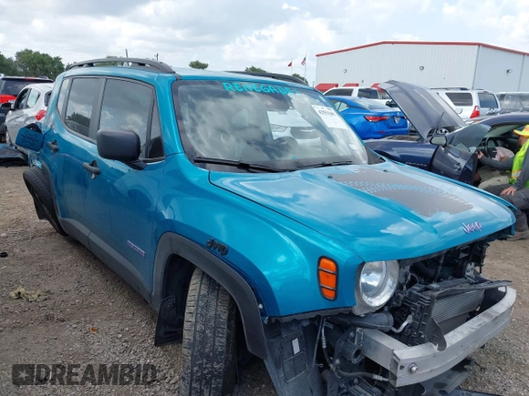 2021 Jeep Renegade Sport with VIN ZACNJDAB3MPM42343, listed as a IAAI auction lot 42551681 with 14,662 mi miles and . Bid and sale history available at DreamBid. Image 1.