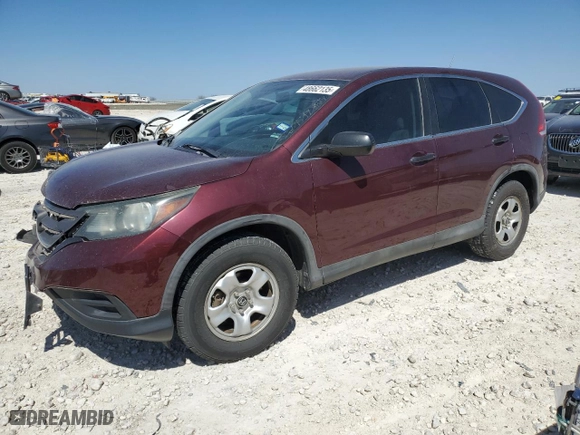 2013 Honda CR-V LX with VIN 5J6RM4H33DL032103, listed as a Copart auction lot 48662135 with 115,335 mi miles and Salvage Title. Bid and sale history available at carsss.com. Image 1.