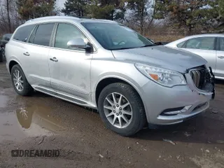 2014 Buick Enclave Leather with VIN 5GAKRBKD0EJ301834, listed as a IAAI auction lot 41592541 with 122,736 mi miles. Bid and sale history available at carsss.com. Image 1.