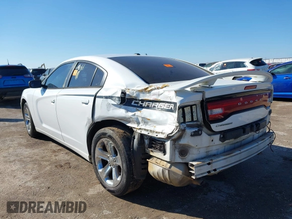 2013 Dodge Charger SE with VIN 2C3CDXBG3DH696590, listed as a IAAI auction lot 41425505 with 234,105 mi miles and . Bid and sale history available at carsss.com. Image 3.