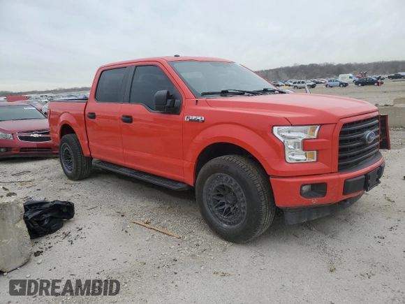 2017 Ford F-150 XL with VIN 1FTEW1EF8HKC90835, listed as a Copart auction lot 50335255 with 353,972 mi miles and Salvage Title. Bid and sale history available at carsss.com. Image 4.