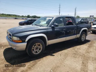2003 Dodge Dakota SLT z VIN 1D7HL48N93S114465, wystawiony jako Copart lot #60556575 z przebiegiem 218 600 mil mil oraz Czysty tytuł • Clean title. Historia ofert i sprzedaży dostępna na DreamBid. Obrazek 1.