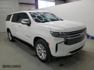 2023 Chevrolet Suburban Premier with VIN 1GNSCFKD1PR477696, listed as a Copart auction lot 53269285 with 47,272 mi miles and Clean Title. Bid and sale history available at carsss.com. Image 4.