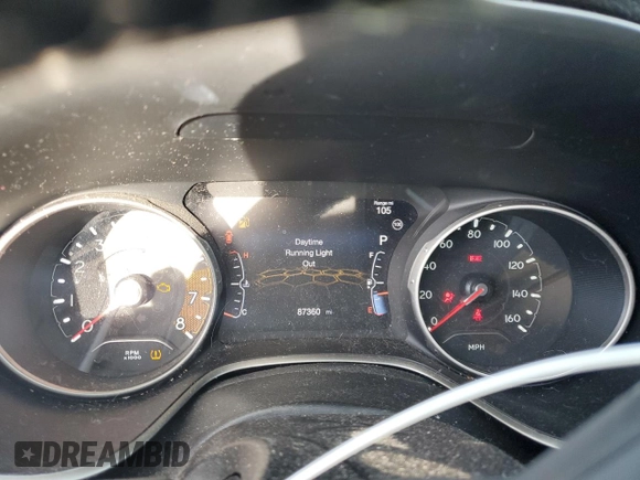 2021 Jeep Compass 80th Anniversary with VIN 3C4NJDEB0MT594957, listed as a Copart auction lot 88658715 with 87,360 mi miles and Salvage title. Bid and sale history available at DreamBid. Image 9.