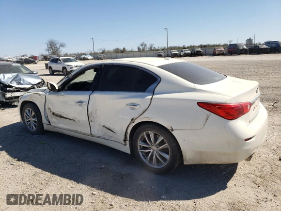 2017 Infiniti Q50 3.0t Premium with VIN JN1EV7AP6HM734712, listed as a Copart auction lot 49646445 with 115,814 mi miles and Salvage Title. Bid and sale history available at carsss.com. Image 2.