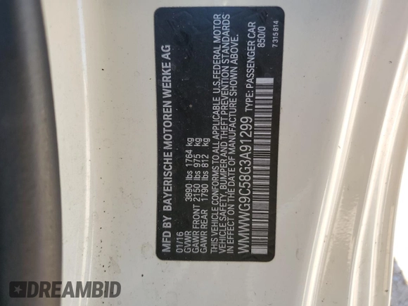 2016 MINI Convertible S с VIN WMWWG9C58G3A91299, выставлен на аукционе Copart как лот 55356565 с пробегом 87 333 миль миль и Списание • Salvage title. История ставок и продаж доступна на DreamBid. Изображение 12.
