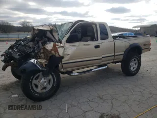 2002 Toyota Tacoma with VIN 5TEWN72N52Z066401, listed as a Copart auction lot 43965535 with Not provided miles and Salvage title. Bid and sale history available at DreamBid. Image 1.