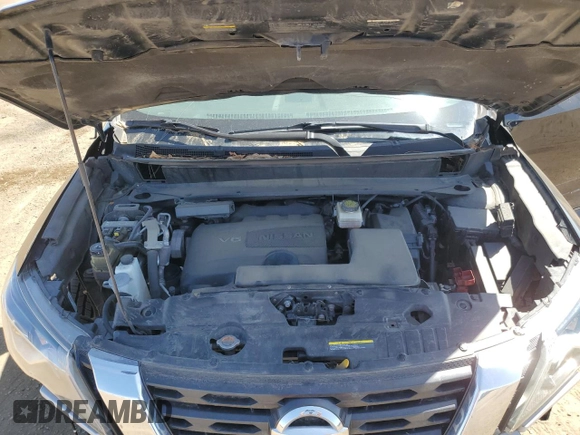 2019 Nissan Pathfinder Platinum with VIN 5N1DR2MM6KC623412, listed as a Copart auction lot 52782235 with 100,151 mi miles and Salvage title. Bid and sale history available at DreamBid. Image 12.