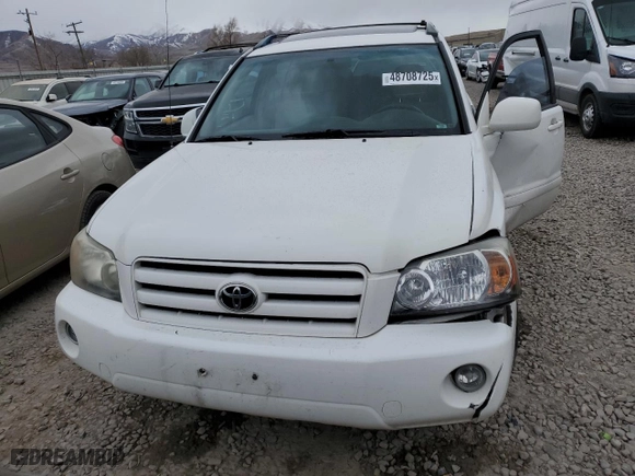 2007 Toyota Highlander with VIN JTEHP21A870194428, listed as a Copart auction lot 48708725 with 171,979 mi miles and Salvage Title. Bid and sale history available at carsss.com. Image 5.