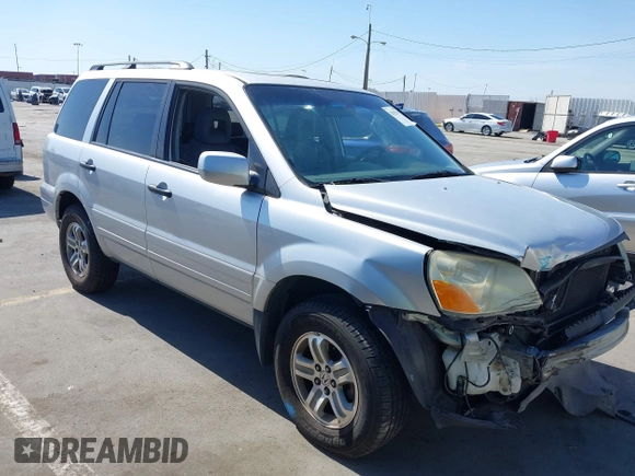 2005 Honda Pilot EX-L z VIN 2HKYF18515H550101, wystawiony jako IAAI lot #42182151 z przebiegiem 118 159 mil mil oraz . Historia ofert i sprzedaży dostępna na DreamBid. Obrazek 1.
