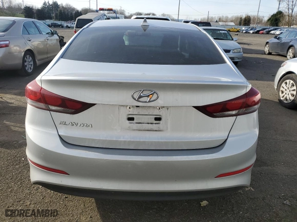 2018 Hyundai Elantra Value Edition with VIN KMHD84LF7JU461011, listed as a Copart auction lot 89220915 with 54,354 mi miles and Salvage Title. Bid and sale history available at carsss.com. Image 6.