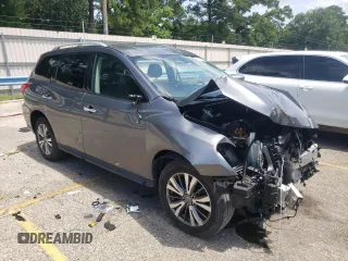 2019 Nissan Pathfinder S with VIN 5N1DR2MM0KC607951, listed as a Copart auction lot 62552925 with 86,510 mi miles and Salvage title. Bid and sale history available at DreamBid. Image 4.