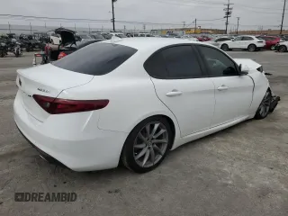 2021 Alfa Romeo Giulia with VIN ZARFAMAN7M7638886, listed as a Copart auction lot 51004375 with 50,571 mi miles and Salvage title. Bid and sale history available at DreamBid. Image 3.