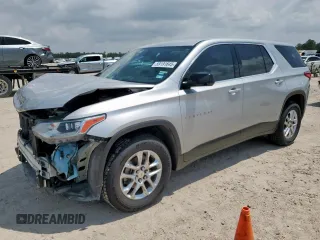 2020 Chevrolet Traverse LS with VIN 1GNERFKW5LJ171705, listed as a Copart auction lot 59191645 with 100,966 mi miles and Salvage title. Bid and sale history available at DreamBid. Image 1.