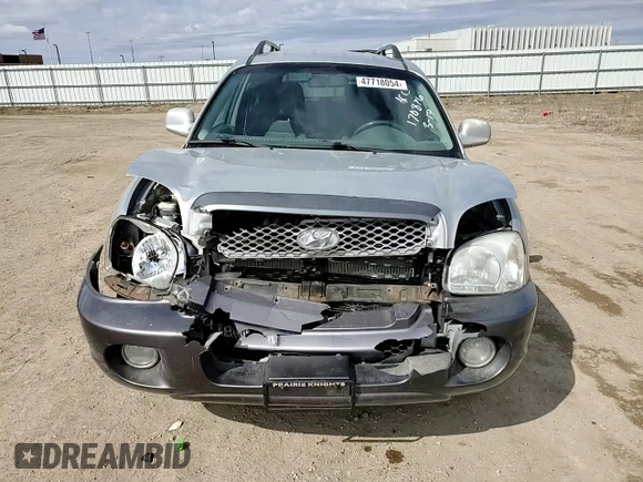 2004 Hyundai Santa Fe GLS with VIN KM8SC73D04U669208, listed as a Copart auction lot 47718054 with 130,040 mi miles and Salvage Title. Bid and sale history available at carsss.com. Image 12.