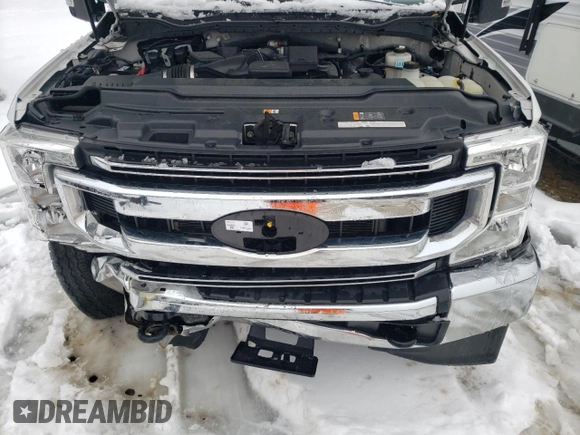 2022 Ford F-250 XL with VIN 1FT7X2B68NED37016, listed as a Copart auction lot 45177185 with 38,308 mi miles and Salvage Title. Bid and sale history available at DreamBid. Image 11.