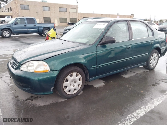 1999 Honda Civic VP with VIN 2HGEJ6618XH579736, listed as a IAAI auction lot 41912296 with 268,631 mi miles. Bid and sale history available at carsss.com. Image 18.