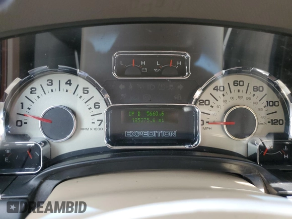 2009 Ford Expedition Max Eddie Bauer with VIN 1FMFK18539EB06710, listed as a Copart auction lot 54005915 with 185,375 mi miles and Salvage Title. Bid and sale history available at DreamBid. Image 9.