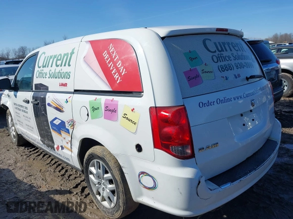 2014 Ram Cargo Van Tradesman with VIN 2C4JRGAGXER372764, listed as a IAAI auction lot 41753733 with 160,689 mi miles. Bid and sale history available at carsss.com. Image 3.