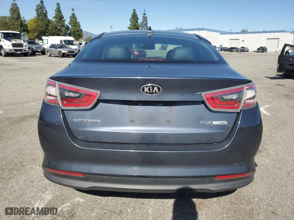 2015 Kia Optima Hybrid EX with VIN KNAGN4AD8F5083162, listed as a Copart auction lot 49740295 with 154,227 mi miles and Salvage Title. Bid and sale history available at carsss.com. Image 6.