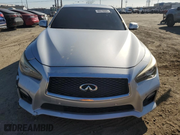 2017 Infiniti Q50 Red Sport 400 with VIN JN1FV7AP8HM850207, listed as a Copart auction lot 54381875 with 67,271 mi miles and Salvage Title. Bid and sale history available at carsss.com. Image 5.