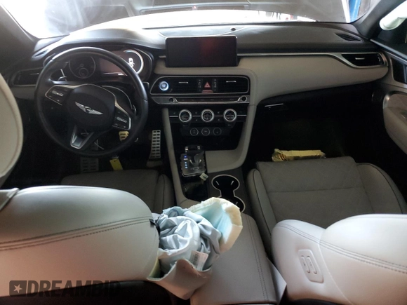 2022 Genesis G70 3.3T z VIN KMTG54TE8NU090398, wystawiony jako Copart lot #55102905 z przebiegiem 30 960 mil mil oraz Szkody całkowita. Historia ofert i sprzedaży dostępna na DreamBid. Obrazek 8.