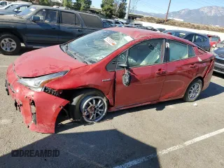2021 Toyota Prius L Eco with VIN JTDKAMFUXM3148409, listed as a Copart auction lot 83393084 with 72,241 mi miles and Clean Title. Bid and sale history available at carsss.com. Image 1.