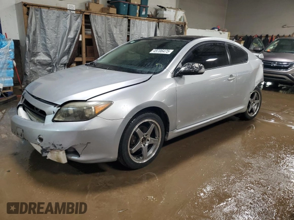 2007 Scion tC Spec with VIN JTKDE177770181872, listed as a Copart auction lot 49706475 with 195,241 mi miles and Salvage Title. Bid and sale history available at carsss.com. Image 1.