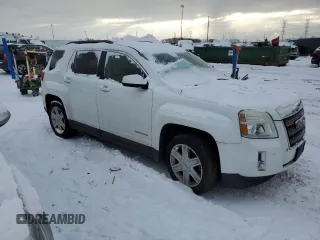 2011 GMC Terrain SLT-1 with VIN 2CTFLVEC8B6428320, listed as a Copart auction lot 45461105 with 120,109 mi miles and Salvage title. Bid and sale history available at DreamBid. Image 4.