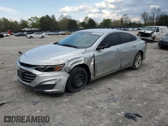 2020 Chevrolet Malibu LT with VIN 1G1ZD5ST8LF120946, listed as a Copart auction lot 52424015 with 119,463 mi miles and Salvage Title. Bid and sale history available at DreamBid. Image 1.