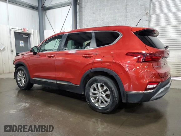 2019 Hyundai Santa Fe SE with VIN 5NMS2CAD8KH055076, listed as a Copart auction lot 52491615 with 121,494 mi miles and Salvage title. Bid and sale history available at DreamBid. Image 2.