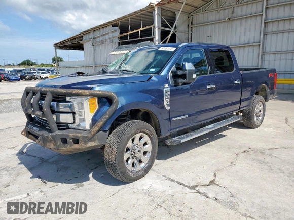 2017 Ford F-250 Lariat with VIN 1FT7W2BT1HEE01023, listed as a Copart auction lot 60861445 with 252,277 mi miles and Salvage title. Bid and sale history available at DreamBid. Image 1.