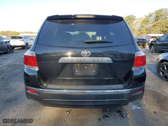 2013 Toyota Highlander with VIN 5TDZA3EH2DS046081, listed as a Copart auction lot 50203645 with 343,477 mi miles and Clean Title. Bid and sale history available at carsss.com. Image 6.