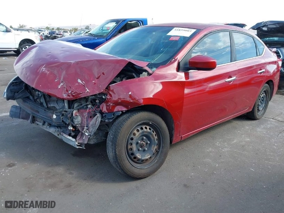 2014 Nissan Sentra SV with VIN 3N1AB7APXEY233290, listed as a IAAI auction lot 41859003 with 163,374 mi miles. Bid and sale history available at carsss.com. Image 2.