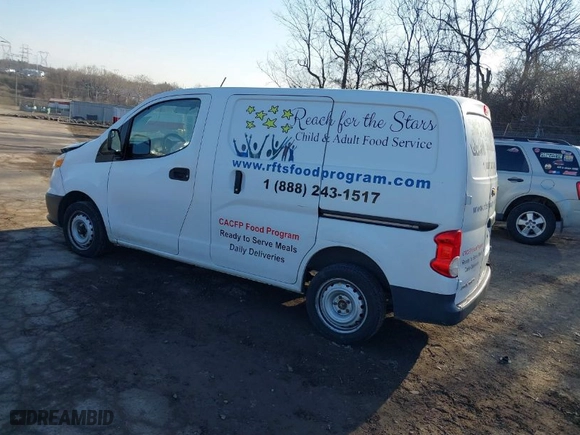2015 Chevrolet City Express Cargo Van LS with VIN 3N63M0YN8FK721635, listed as a IAAI auction lot 41419865 with 106,436 mi miles. Bid and sale history available at carsss.com. Image 3.