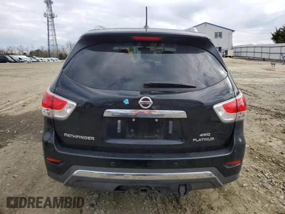 2013 Nissan Pathfinder SV with VIN 5N1AR2MM3DC657426, listed as a Copart auction lot 50392075 with 115,961 mi miles and Salvage Title. Bid and sale history available at carsss.com. Image 6.
